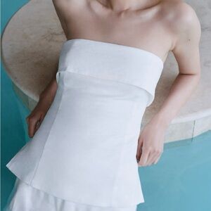 Babaton Element Linen Tube Top